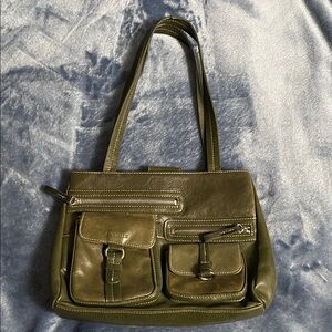 Aurielle Olive Green Shoulder Bag